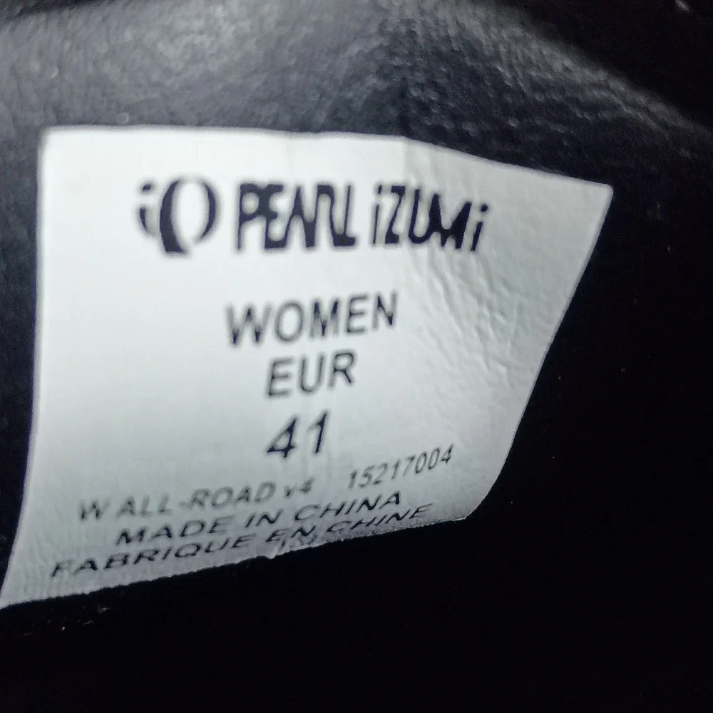 Pearl Izumi Cycling Shoes Women 41 Black Grey All-Road v4 Mountain Bike SPD Gear